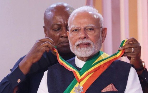 Ghanaian MPs adopted Indian tradition during PM Modi's address, message of emotional honour